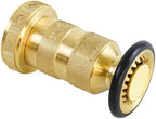 2X Fire Hose Nozzle 1-1/2 Inch NPSH/NPT Fire Hose Nozzle 100 Psi 75 Gpm Brass Fire Equipment Jet Fog Sprays Nozzle - Image 2