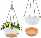 ZMTECH Large 12Inch Self Watering Hanging Planter, Water Window & Chain by HighQualityGardeningTools