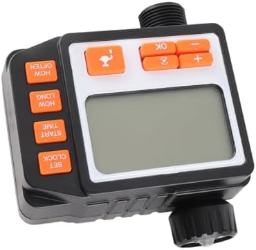 Yoidesu Automatic Watering Timer Irrigation Controller, LCD Display Digital Electronic Water Timer for Garden Sprinkler System, Outdoor Hose with Programmable Schedule, - Image 4