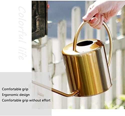 Watering Can Water Can Sprinkling Can Stainless Steel Watering Pot Gardening Potted for Watering Plants Flower Sprinkling Can Watering Can Indoor Plants(Silver,1.5L) - Image 5