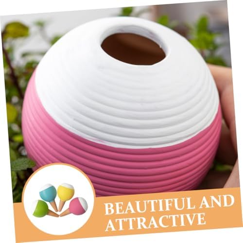 NUOBESTY 4pcs Self Watering Globes for Plants Bonsai Red Soil Globe Stakes - Image 4
