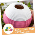 NUOBESTY 4pcs Self Watering Globes for Plants Bonsai Red Soil Globe Stakes - Image 4