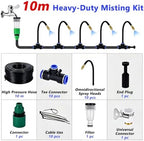 Outdoor Misting Kit for Site, Spray System with Brass Mist Nozzles - Image 2