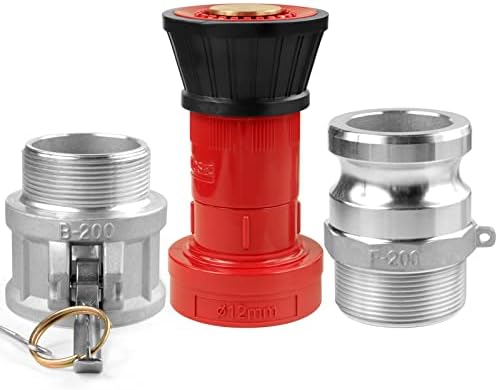 NOVINO Fire Hose Nozzle 2 inch NPSH Heavy-Duty 2 inch Fire Hose Nozzle - Image 6