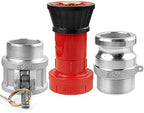 NOVINO Fire Hose Nozzle 2 inch NPSH Heavy-Duty 2 inch Fire Hose Nozzle - Image 6