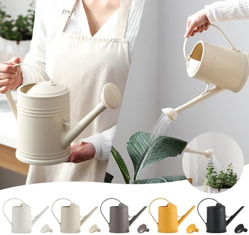 0.5 Gallon Plant Watering Can,Plastic Long Spout Watering Can with Detachable Sprinkler Head and Handles,Small Watering Can for House Succulent Bonsai Garden Flower Office Indoor Plants - Image 3