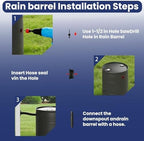 Rain Barrel Diverter Kit for Rectangular Downspouts, 1 Set - Image 4