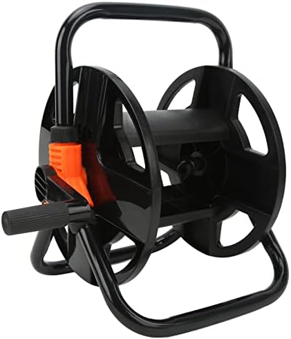 Hose Reel Water Pipe Reel, ABS Single Arm Tool Garden Hose Reel Water Pipe Storage Rack Hose Reel Cart for Garden Agricultural Lawn Car Washing Garden Tool by GLOGLOW