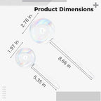 Iridescent Glass Self Watering Globes, 6 Pcs Rainbow Plant Watering Bulbs, Decorative Automatic Irrigation System, Small & Large Sizes - Image 4