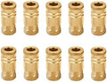 1/4-Inch Brass Female Industrial Coupler, 10 Pack by TTANYAHARDWARE