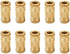 1/4-Inch Brass Female Industrial Coupler, 10 Pack by TTANYAHARDWARE