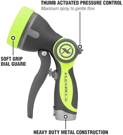 Flexzilla Garden Hose Nozzle - Heavy Duty Pistol Grip, NFZG61, ZillaGreen™ (Pack of 3) - Image 4