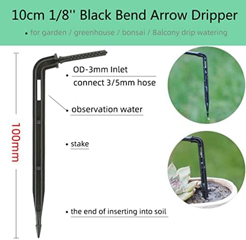 Dripper Micro Drip Irrigation Kit Emitters, for 3/5mm Hose Garden Watering Saving Greenhouse (Size : 500 PCS) - Image 2