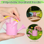 DOITOOL Kids Metal Watering Can for Gardening, 5Pcs Small Iron Watering Can Garden Watering Bucket for Gardening Plants Flowers (Mixed Color) - Image 6