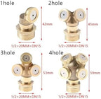 1Pc 1/2" Misting Nozzle Brass Atomizing Spray Fitting Nebulizer Hose Connector Water Sprinkler Adjustable Garden Lawn - Image 2