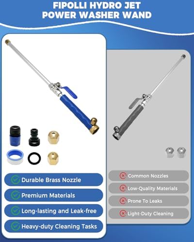 Jet Nozzle Power Washer for Garden Hose, Upgraded 2-In-1 High Pressure Wand - Image 7