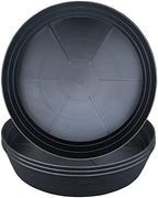 LWALRS Plant Saucer 18 Inch, Extra Large Planter Saucer 4 Pack, Plastic Plant Saucers for Indoors and Outdoors, Plant Pot Saucers, Drainage Tray for 16, 17, 18 in Planters by MARYJANESPALACE