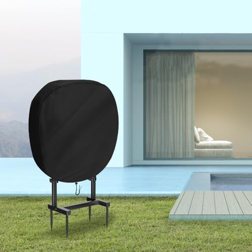 Water Hose Holder Cover for Outside, Onlyme Garden Hose Holder Cover for Outside Freestanding, Garden Hose Stand Cover, Black (Cover Only) - Image 6