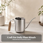 Stainless Steel Watering Can Easy to Refill Gooseneck Watering Can Anti for Houseplant Owners, Gardeners, Everyday Gardening, Balconies, Green - Image 7