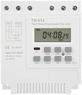 Control Power Timer Switch, Digital LCD Power Programmable Switch Relay Tm163 Three Phases 380V Smart Weekly Programmable Time Relay Limit Switches by Taidda