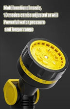 Retractable Garden Hose Reel with 9 Function Nozzle, Lockable Hose Storage Rack, 15m - Image 4