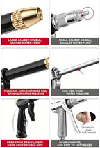 Multifunctional Car Wash Tool, Powerful High-Pressure Home Car Wash & Garden Sprayer, Heavy Duty Adjustable Twist Hose Nozzle, for Watering Plants and Washing Cars with 4 Mode (B Set+33ft Hose) - Image 5