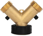Camco Solid Brass Water Wye Valve- Easy Grip Valve Handles and Simple Water Hose Connection CSA Low Lead Certified - (20123) - Image 4