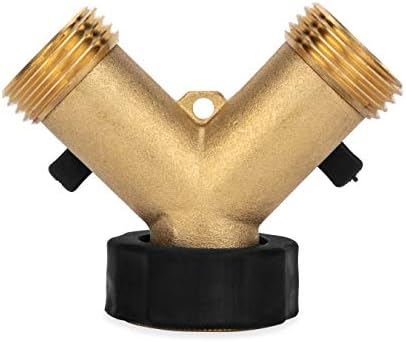 Camco Solid Brass Water Wye Valve- Easy Grip Valve Handles and Simple Water Hose Connection CSA Low Lead Certified - (20123) - Image 4