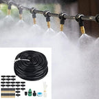 65.6FT Drip Irrigation Kit, Garden Plant Watering Sprinkler System with Adjustable Nozzles, Automatic Irrigation Equipment Set for Outdoor Plants, Greenhouse Flower, Bed Patio, Lawn - Image 5