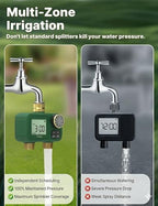 MOES 2 Zone Water Timer, Brass Fittings, Rain Delay, No Wi-Fi Required - Image 5
