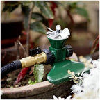 Shower Head 360 Degree Automatic Garden Sprinklers Watering Grass Lawn Rotary Nozzle Rotating Water Sprinkler System Garden Supplies Watering Supplies (Color : Green) - Image 3