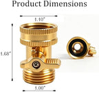 Xiny Tool Brass Garden Hose Shut Off Valve, 8 Pack Heavy Duty 3/4 Inch Solid Brass Garden Hose Shut Off Valve with 4 Extra Rubber Washers - Image 4