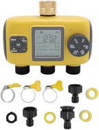 3 Outlets Smart Sprinkler Timer for Garden Hose, Programmable Digital Display Water Hose Timer Outdoor, IPX5 Watering System for Lawn, 0.75 or 0.5 Inch Faucets by Unknown