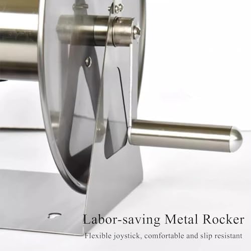 Stainless Steel Garden Hose Reel, Heavy Duty Wall or Floor Mounted Hose Holder for Outdoor Use, Portable Metal Storage Solution - Image 3