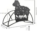 Sheep Garden Hose Holder Metal Wall Mount Heavy Duty 125'5/8" Hose Hanger - Image 5