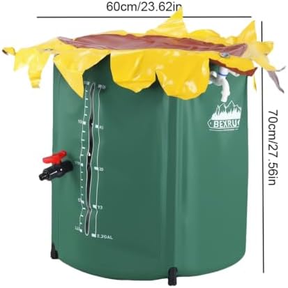 52 Gallon Rain Collection System Collapsible PVC Water Storage with Three Spigots Water Barrel Collector Garden Water Catcher - Image 7