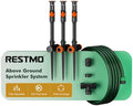 RESTMO Above Ground Sprinkler System,Irrigation Sprinklers for Yard,Orange by Restmo