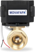 3/4'' Brass Motorized Ball Valve, 2 Wire Reverse Polarity Electric Water Valve Full Port, 9-24V DC Automatic Ball Valve, IP67 by movafaFH
