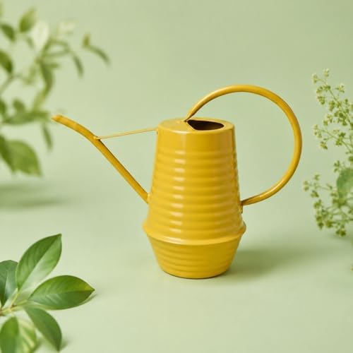 Watering Can Rust Resistant Vintage Metal Pot Long Spout Sturdy Classic Style Suitable for Home Garden Use Indoor Plant Maintenance Office Desk Watering, Red - Image 4