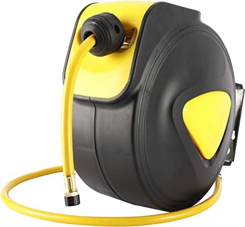 Retractable Air Hose Reel 5/16 in. x 33' ft Hose Wall Mount Tool 180 Degree Rotation - Image 3