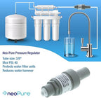 Neo-Pure Pressure Regulator, 1/4" Tube OD, 4 Port Automatic Shut Off Valve, ASV-204 (10, 1/4" Tube OD-40 PSI) - Image 4