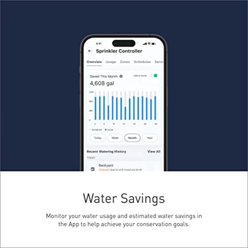 Moen 8-Zone Smart Sprinkler Controller, Wi-Fi Connectible Smart Irrigation System with Automatic Water Timer, WICNT008G1USA - Image 5