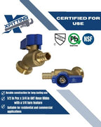 10 Pack XFITTING 1/2" Pex x 3/4" GHT Hose Bibb Valve, Garden Sillcock - Image 4