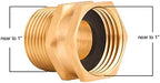 M MINGLE Heavy Duty Brass Garden Hose Shut Off Valve, Garden Hose Adapter - Image 6