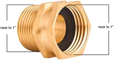M MINGLE Heavy Duty Brass Garden Hose Shut Off Valve, Garden Hose Adapter - Image 6
