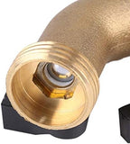 4 Way Brass Hose Splitter, Brass Tap Connector with 4 Independent Shut Off Valves, 3 Inch Garden Hose Adapter for Watering Lawns Flowerbeds Vegetable Beds (#1) - Image 7
