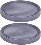 Plastic Trays for Plants with Wheels, Drip Trays for Potted Plants, 2 Pcs by Unknown