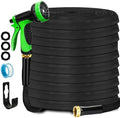 Non-Expanding Garden Hose 100FT, Lightweight Flexible Hose with 10 Function Nozzles, Leak-Proof Metal Interface, Kink Free, Wear-Resistant, Outdoor Long Hose Pipe for Car Wash, Yard, Lawn by DiCandle