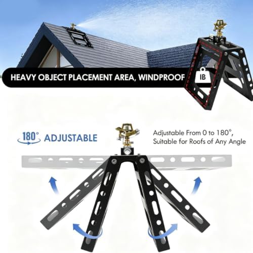 Rooftop Sprinkler 360 Degree Rotation 3300 sq ft Coverage - Image 4