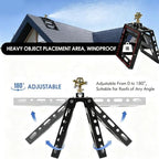 Rooftop Sprinkler 360 Degree Rotation 3300 sq ft Coverage - Image 4